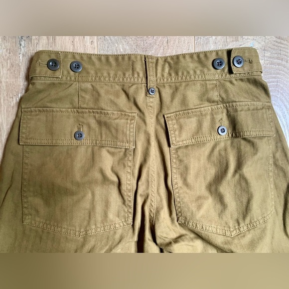 Madewell Olive Cropped Pants Durable Cotton - Picture 8 of 8